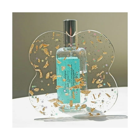 

Gold Foil Acrylic Coasters Transparent Insulation Pad Multipurpose Heat-Resistant Drinks Cup Mat for Home Kitchen Bar New