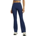 thumbnail image 2 of ValueVibe Flared Leggings for Women Bootcut Yoga Pants High Waisted Tummy Control Stretch Workout Leggings, Blue 2XL, 2 of 6