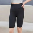 thumbnail image 2 of Ruyang Girls Solid Anti Slip Yoga Shorts Soft Pull-On Biker Shorts Stretchy Under Dress Daily Bottoms Short Leggings, 2 of 4