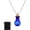 Blue, variant on Ball Vial Necklace, 23mm Small Glass Bottles Jars Pendants with Cork Stoppers Velvet Bag for Jewelry DIY Crafts Purple -