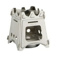thumbnail image 2 of Kadlawus Under $5 ! Portable Folding Camping Stove Stainless Steel Wood Burning Cookware Compact Lightweight Backpacking Gear for Outdoor Picnic Hiking, 2 of 9