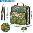 thumbnail image 2 of FORMRS Zipper Binder with Shoulder Strap 1.5-inch Ring 500 Sheet Capacity File Bag, Orange Floral Garden, 2 of 5