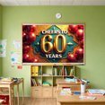 thumbnail image 6 of Glamorous Gold 60 Years Backdrop Banner, Cheerful Party Decor, Photography Props for Milestone Celebration Event Anniversary Birthday Party Decorations, 6 of 7