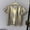 Gold, variant on Graphic Tees for Women Fashion Round Neck Short Sleeve Solid Color T Shirt For Women Casual Top with Loose Fit and Silver XXL