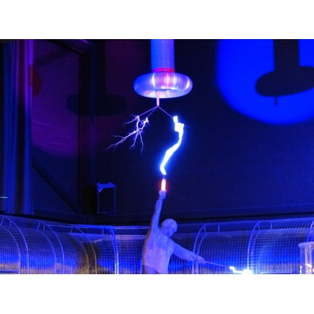 - Canvas Print Experiment High Voltage Flash Tesla Coil Stretched Canvas 10 x 14