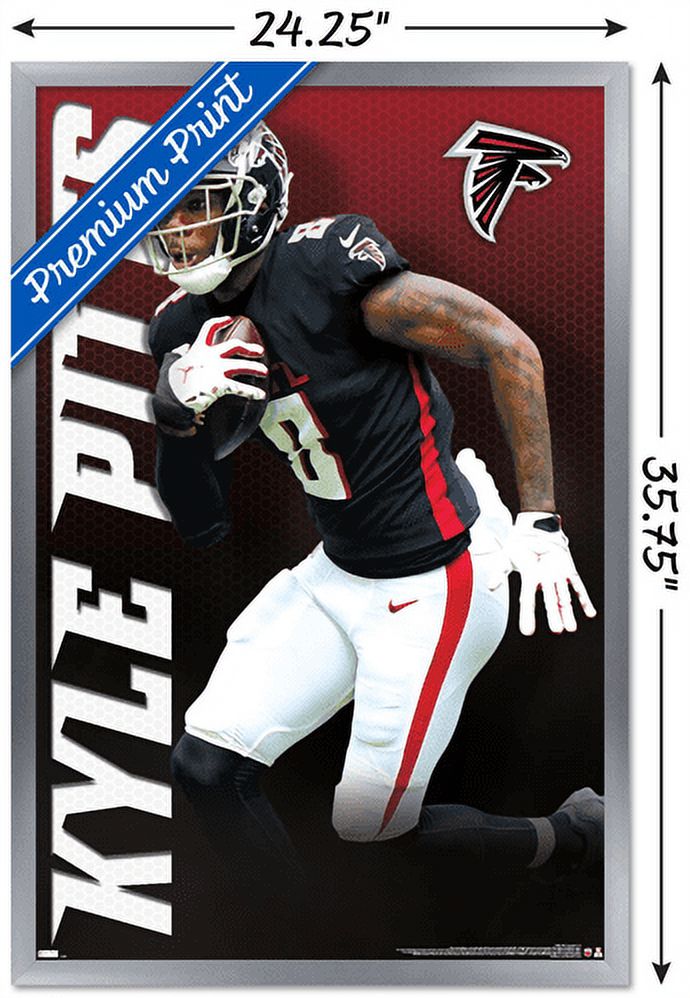 NFL Atlanta Falcons - Kyle Pitts 21 Wall Poster, 22.375" x 34", Framed