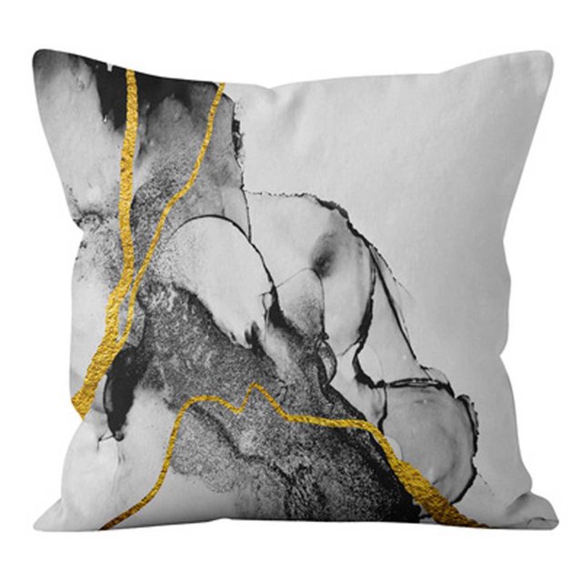 Leutsin Throw Pillow Covers Decorative Cotton Linen Cushion Case