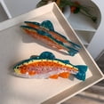 thumbnail image 4 of Multiuse Fish Shape Hair Claw Clip Acetate Hair Clamp Nonslip Hair Holder for Secure Hold and All Matching Headwear, 4 of 15