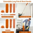 thumbnail image 4 of JEHONN Cobweb Duster with Extension Pole 96 inches (Orange), 4 of 8