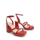 thumbnail image 3 of Sandalia DREAM PAIRS SDHS2346W Roja Plataforma con Tacón Cuadrado 10, 3 of 5