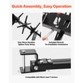 thumbnail image 5 of VEVOR Tow Behind Plug Aerator, 40 in Lawn Core Aerator Tool Universal Hitch, 120lbs Weight Capacity, Heavy Duty  & Rust-Resistant, Pull Behind Spike Aerators with Tray for Farmland & Garden Tractors, 5 of 9