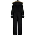 thumbnail image 7 of Womens Snowsuits Ski Suits Onesie Winter Snow Jackets Jumpsuits Reflective Windproof Waterproof Warm Windbreaker (M, Black), 7 of 7