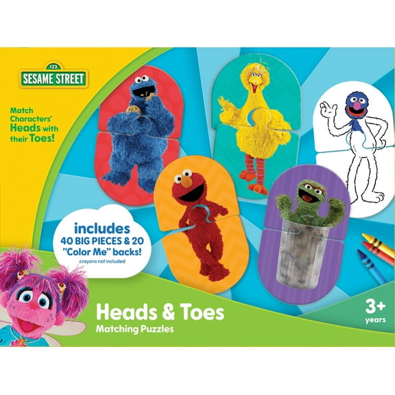 MasterPieces Kids Games - Sesame Street Heads & Toes Matching Game
