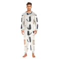 thumbnail image 3 of FORMRS Onesies Pajama for Adults Unisex Hoodie Winter Jumpsuit One Piece Sleepwear, Sizes S-2XL, Cute Cartoon Cats, 3 of 7