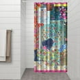 thumbnail image 3 of Tribal Style Polyester Shower Curtain 36x72 Inch Bathroom Decor Quick-Drying Fabric with Plastic Rings for Tub Use, 3 of 5