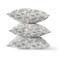thumbnail image 5 of Roses Sprayed Stars Suede Zippered Pillow W Insert in Light Blue Peach 18 x 18, 5 of 6
