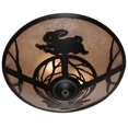 thumbnail image 2 of Meyda Tiffany 110551 22" W Rabbit On The Loose Flush Mount Ceiling Fixture - Silver, 2 of 5