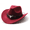 Claret, variant on Top Hat Western Horn Woolen Jazz Hat Fedora Hats for Men Men and Women Ethnic Style Large Brim Felt Hat Womens Hats,Army Green
