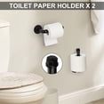 thumbnail image 4 of Set de herrajes para baño CADUKE Industrial, 10 piezas, color negro, 4 of 7