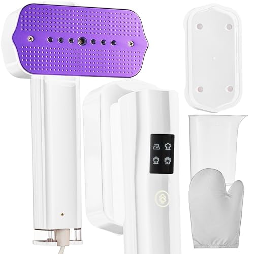 Vaporizador de ropa portátil y miniplancha de vapor Virellix: Eliminador de arrugas portátil de 1200 W, 4 modos, calentamiento rápido en 20 s, vaporizador de viaje para ropa, ropa de cama y cortinas,