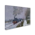 thumbnail image 2 of Trademark Fine Art "Train In the Snow" Canvas Art by Claude Monet, 2 of 3