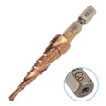 thumbnail image 4 of 1Pcs Hexagonal Handle Spiral Groove Step Cone Cobalt Drill Bit High Speed Steel(3-12mm), 4 of 5