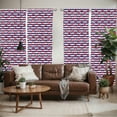 thumbnail image 2 of Ambesonne Nautical Window Curtains, Crabs on Striped, Each 28" W x 84" L, Red and Navy Blue, 2 of 4