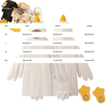thumbnail image 3 of BWASD Women's Pajama Sets Oversized Soft Furry Goose Blanket Hoodie Cute Duck Onesie Pajamas with Plush Slippers Sleeping Robe Loungewear Home Wear (Dark Gray L), 3 of 9