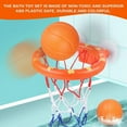 thumbnail image 2 of PloutoRich Bath Toys, Bathtub Basketball Hoop for Toddlers, Boys and Girls with 3 Soft Balls Set & Strong Suction Cup, Bathtub Shooting Game & Fun Toddlers Bath Toys for Boys or Girls, 2 of 8