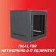 thumbnail image 5 of Networx 12U Wall Mount Cabinet - 201 Series, 24" Deep, Heavy-Duty Network Rack, Lockable & Ventilated, Flat-Packed for Easy Setup, 5 of 7