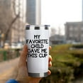 thumbnail image 4 of Gifts For Mom From Daughter Gifts For Dad From Son 20oz White Funny Travel Tumbler Happy Birthday Gifts For Mother And Father Christmas Bday Presents For Mom Dad Wine Cup With Lid Straw Keychain, 4 of 6