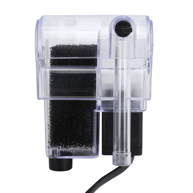 Fish Tank Filter, Hanging Ecological 250L/H Water Output Ultra-thin Adjustable Fish Tank Filtration For Aquarium For Fish Tank