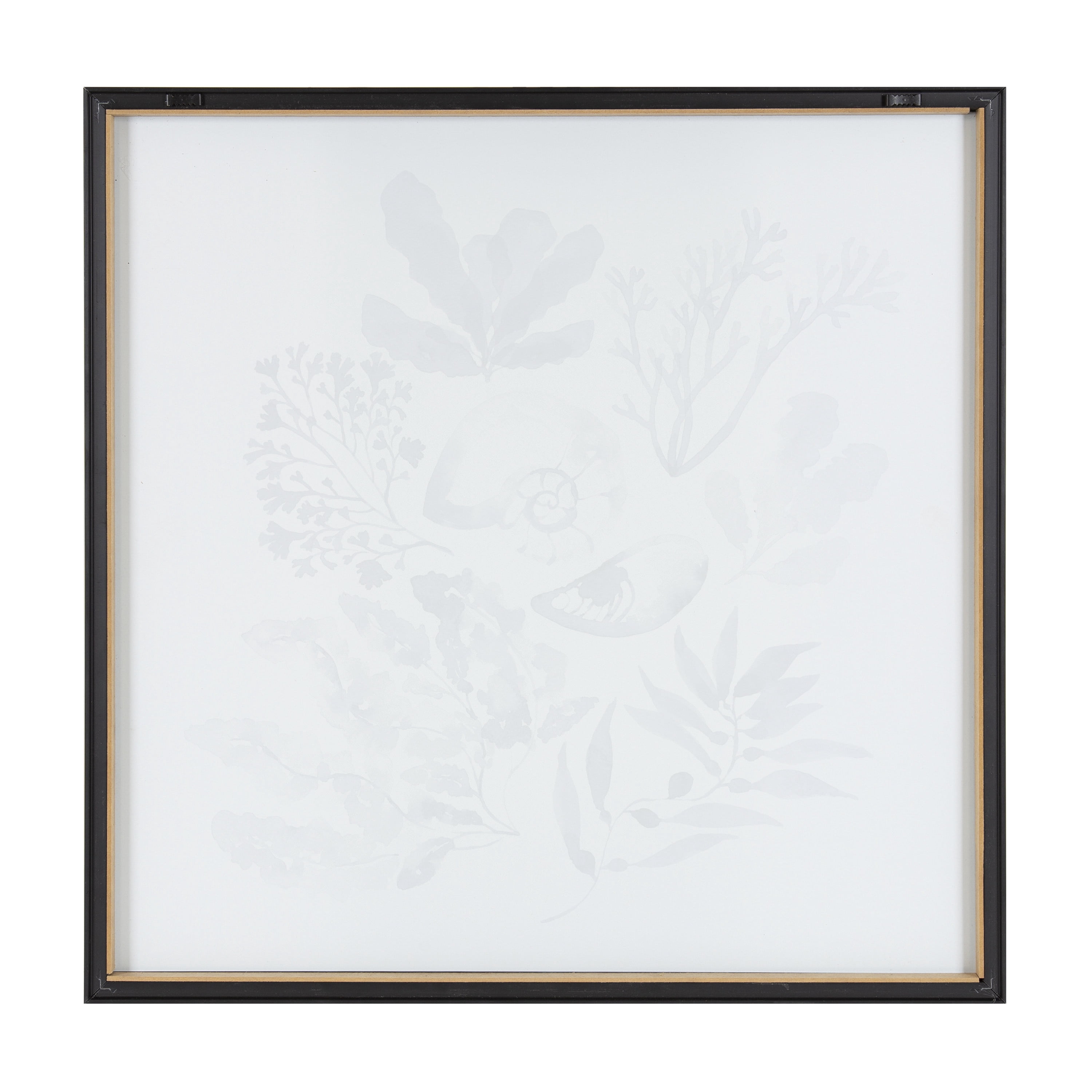 Blake Indigo Shells 24 in x 24 in Framed Painting Art Prints, by Kate and Laurel