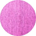 thumbnail image 1 of Ahgly Company Indoor Round Abstract Pink Contemporary Area Rugs, 8' Round, 1 of 4