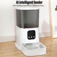 thumbnail image 4 of Automatic Pet Feeder 6L Fixed Time RC Smart Food Dispenser Pearl White WIFI Pet Food Timer for Cat Dog 100240V US Plug, 4 of 5