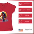 thumbnail image 6 of Full Moon Bigfoot Women's V-Neck T-shirt Hiking Sasquatch Hide and Seek Champion, 6 of 7