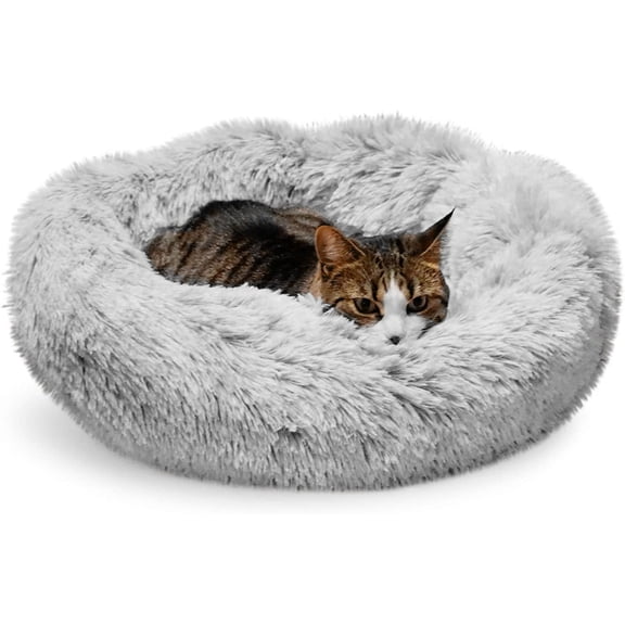Cama ortopédica para gatos Whiskers & Friends, suave y esponjosa, redonda