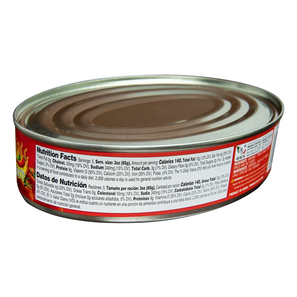 Pack of 24 El Mexicano Sardines with Chili 15 oz