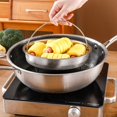 thumbnail image 3 of Cesta de acero inoxidable para vaporizador de alimentos, utensilio de cocina a presión con mango, escurridor de drenaje, 3 of 5