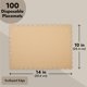 thumbnail image 4 of Manteles individuales de papel kraft festoneados desechables, paquete de 100, 4 of 9