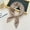 Khaki, variant on Pleated Solid Color Small Scarf Female Plain Light Paragraph Silk Scarf Spring Scarf Decorative Scarf Neck
