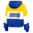thumbnail image 3 of Women's WEAR by Erin Andrews  Royal Los Angeles Rams Color Block Full-Zip Windbreaker Jacket, 3 of 5