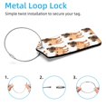 thumbnail image 2 of Square 2Pack PU Leather Cartoon Pug Dog Cruise Luggage Tag with Privacy Cover and Stainless Steel Ring - Suitable for Travel Handbags Backpacks Luggage Tags, 2 of 6