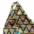 thumbnail image 5 of Pizza Lounger Chair Bag, Pattern of Cartoon Slice Italian Dish Delicious Pepperoni Ingredient, High Capacity Storage with Handle Container, Lounger Size, Charcoal Grey Multicolor, by Ambesonne, 5 of 5