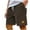 Mens Shorts Brown, variant on Big & Tall Mens Corduroy-Shorts Plus Size M-5X Athletic Workout Casual Solid Drawstring Elastic Waist Wide Leg Loungewear Short with Pockets