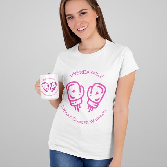 Unbreakable Pink Ribbon Awareness T-Shirt