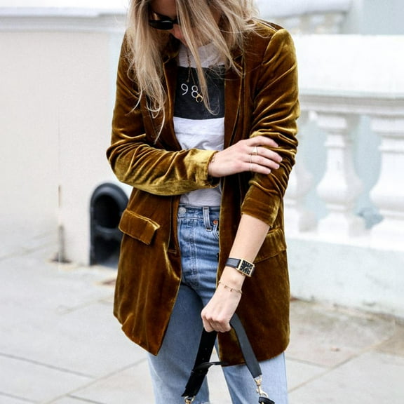 Lilgiuy Fashion Womens Button Winter Turndown Collar Solid Long Sleeve Outerwear Gift for Your Friends and Family