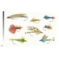 thumbnail image 1 of Global Gallery's 'Gone Fishin I' By Elyse DeNeige Stretched Canvas Wall Art, 1 of 4