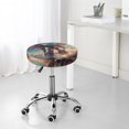 thumbnail image 7 of Round Bar Stool Seat Covers, Patriotic Robot Warrior Elastic Round Chair Cover Stool Seat Slipcover Bar Stool Cushions Round Pad for 12-14 inch, 7 of 7