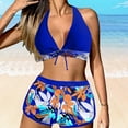 thumbnail image 2 of JAKANYQ Two Piece Swimsuit Leaf Print Bikini Fashionable Beach Swimsuit, Xl, 2 of 9